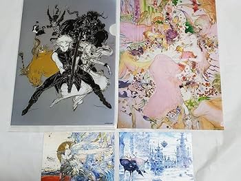 天野喜孝 サイン + 13 イラスト + クリアファイル ホルダー 天野喜孝 サイン + 13 イラスト + クリアファイル ホルダー